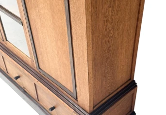 Art Deco Modernist Four-Door Bookcase, 1920s